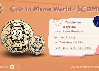 Launch of $COMEW on RAYDIUM DEX Marks a New Era in Tax-Free Cryptocurrency Trading
