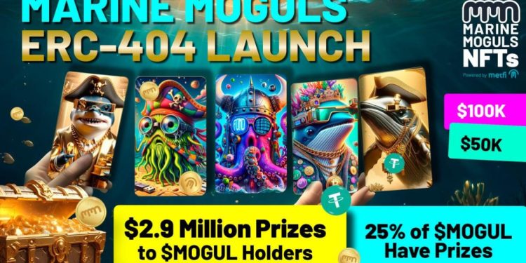 Marine Moguls ERC-404 Launch with $2.9 Million in Prizes for Token Holders