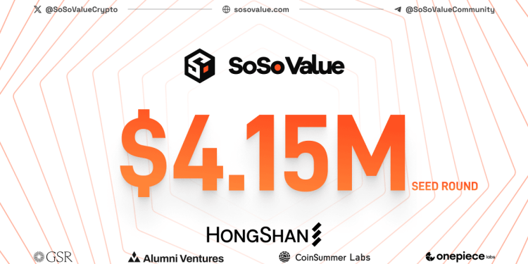 SoSoValue Raised $4.15M Seed Funding to Lead AI-Driven Crypto Investment Research Revolution