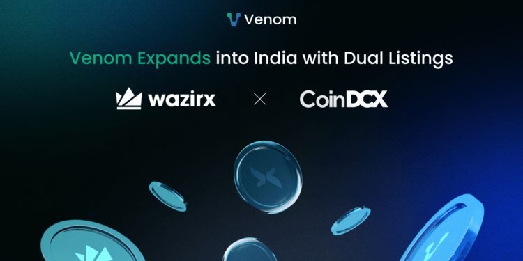 Venom Expands into India with Dual Listings on WazirX and CoinDCX