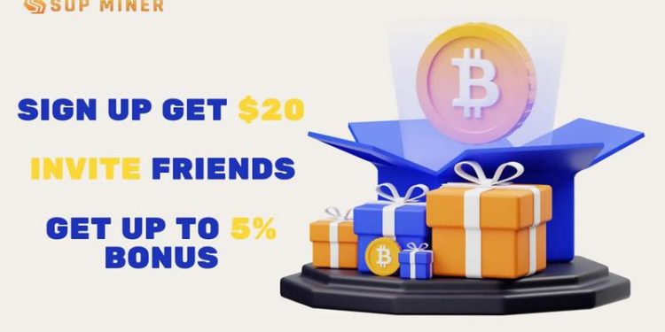SUP Miner launches free legal cloud mining service to earn Bitcoin for cryptocurrency enthusiasts around the world