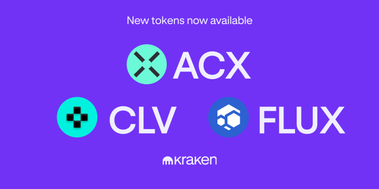 ACX, CLV, and FLUX are available for trading!