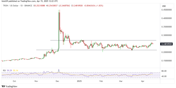 TRON price dips after spike to $0.26: is TRX poised for new losses?