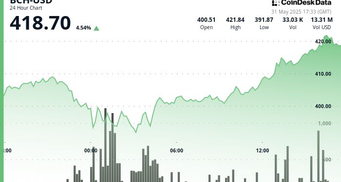 BCH Surges After $391 Rebound Amid Geopolitical Tensions