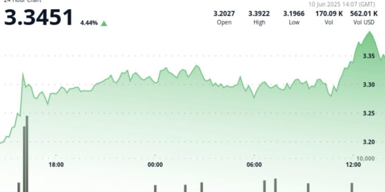 TON Rises 4.1%, Suggests Further Upside Potential