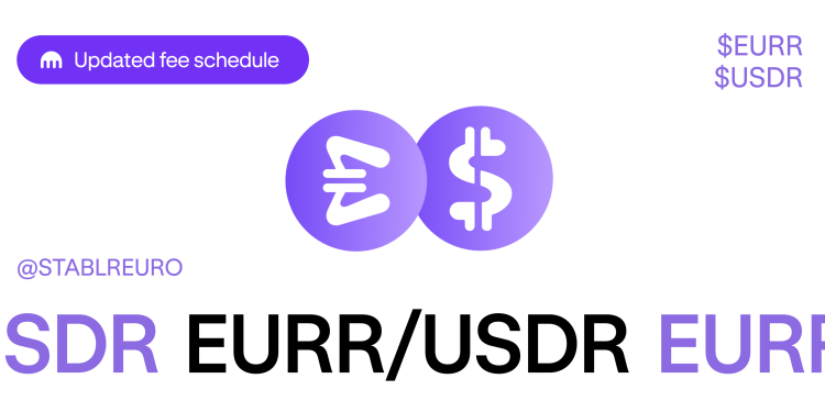Fee discounts on EURR and USDR trading available now!