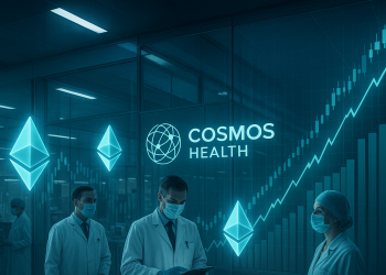 Cosmos Health expands Ethereum holdings to $1.8M under $300M digital assets facility