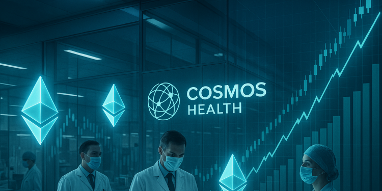 Cosmos Health expands Ethereum holdings to $1.8M under $300M digital assets facility