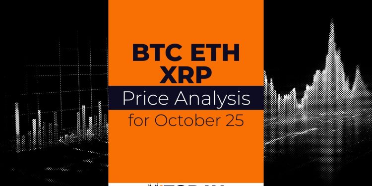 BTC, ETH and XRP Price Analysis for October 25