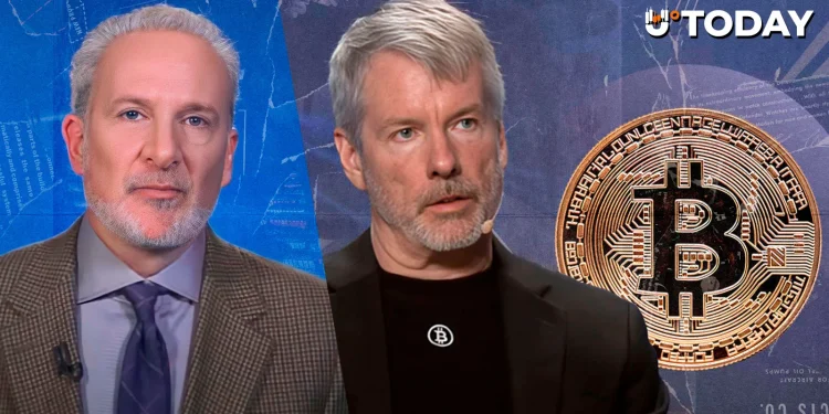 Saylor’s ‘Buy Every Bitcoin’ Strategy Mocked by Schiff