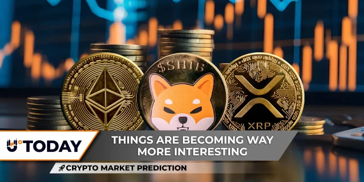 Crypto Market Prediction: Ethereum (ETH), King of Altcoins, Is Back; Is XRP Ready for Price Jump? Shiba Inu (SHIB) Fails First Resistance Test