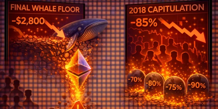 Ethereum Breaks Fhe Final Whale Floor In A 2018-Style Capitulation: What To Expect