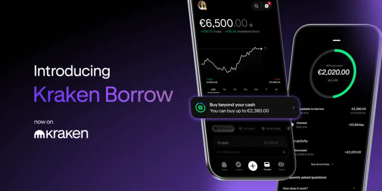 Kraken Borrow: spend more than your cash balance