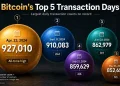 Bitcoin Transactions per Day Rebound in 2026, Reaching Third-Busiest Day Ever