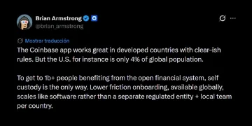 ‘The Only Way’: Coinbase CEO Brian Armstrong Champions Self-Custody to Reach 1 Billion Users