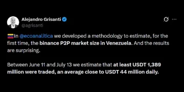 $1.38 Billion in One Month: How Venezuela’s Binance P2P Market Now Rivals Its Oil Exports