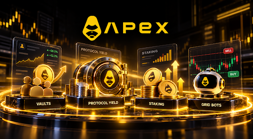 Earn Without Trading on ApeX Omni: Vaults, Protocol Yield, Staking, and Grid Bots