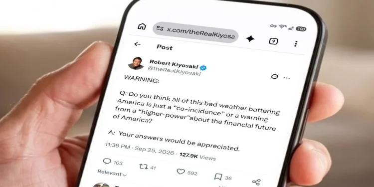 Robert Kiyosaki Questions US Financial Future Amid Crash Predictions