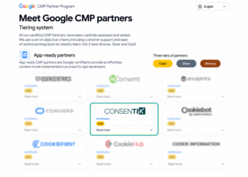 Consentik Becomes the First Gold-Tier CMP Partner in Asia in Google’s CMP Partner Program