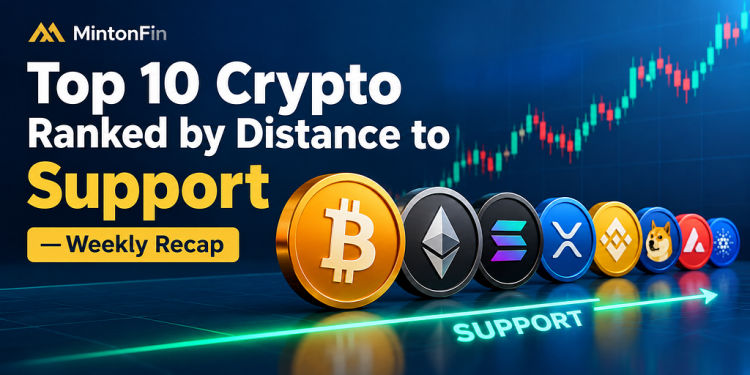 Top 10 Crypto Ranked by Distance to Support (Weekly Recap)
