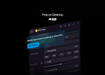 Multi-account trading for Kraken Prop is live on Kraken Desktop