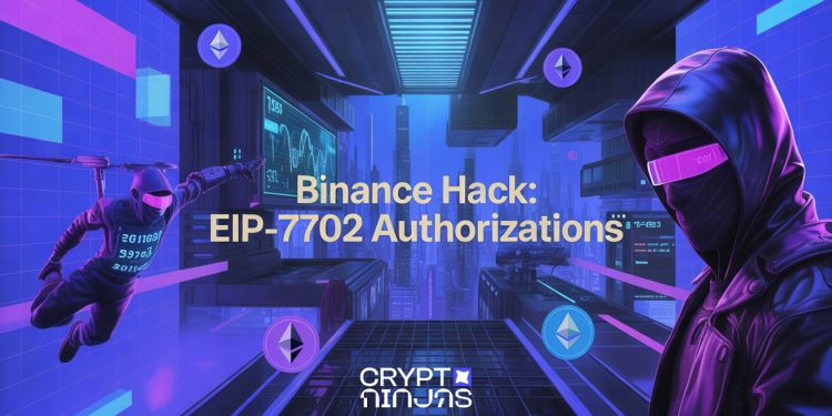 Binance $5.5B Hack Exposed: 50 EIP-7702 Nonces Opened One Hot Wallet in Minutes