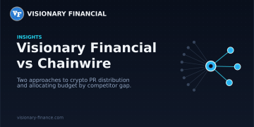 Visionary Financial vs Chainwire: Crypto PR Distribution Compared