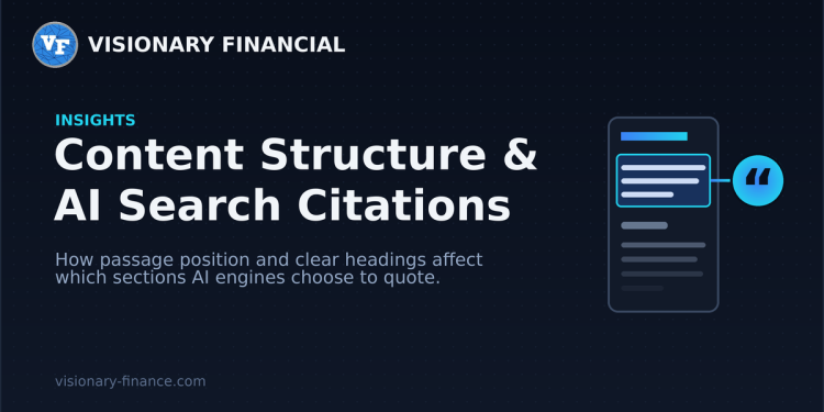 How Content Structure Influences What AI Search Engines Cite