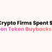 Crypto’s Wall Street Moment: Why Crypto Firms Spent $600 Million on Token Buybacks