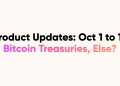 CoinStats Oct 1 to 15 Updates: Treasuries and RWA API