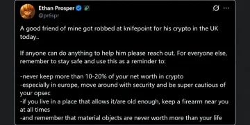 Robbers Tied up a UK Crypto Trader at Knifepoint and Took $800K