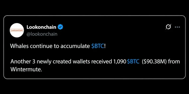 Bitcoin Worth $90 Million Pulled From Wintermute by a Mystery Whale